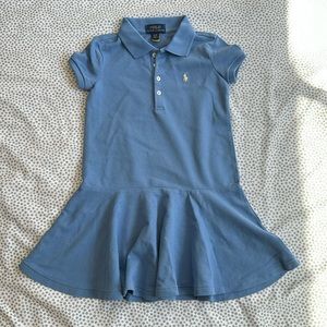NEW Polo Ralph Lauren kids blue tennis cotton short sleeve dress size 4T